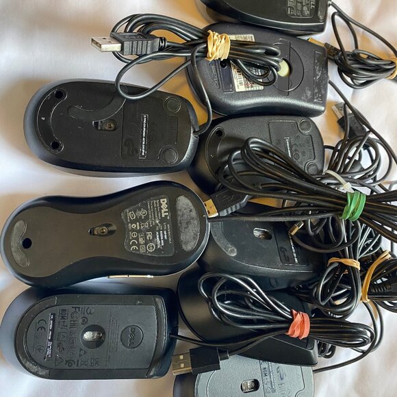 Lot of 9 DELL Standard Optical USB Mouses All Working , Wholesale - Picture 5 of 6